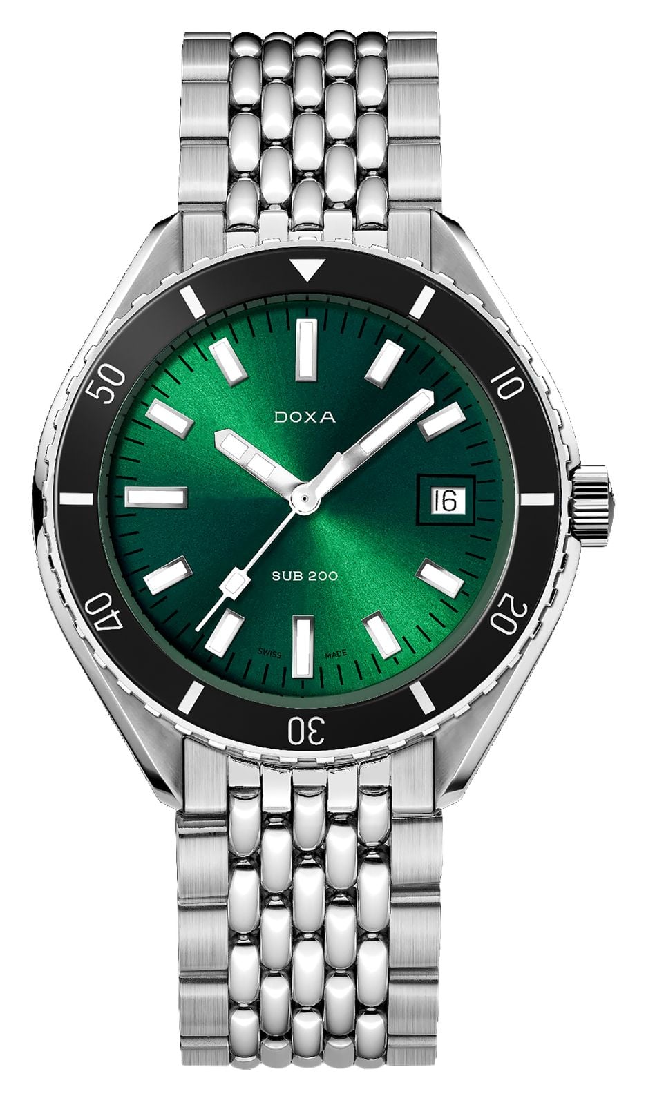 DOXA Cadran vert soleillÃ© Sub 200 Ã©meraude marine (42 mm montre