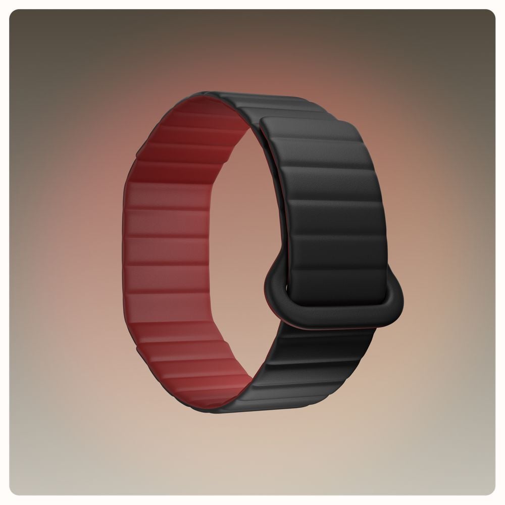 Polar Loop Black/Cherry Magnetic Silicone Band (S-M) - STRAP ONLY 910121269 - альтернативный вид 4