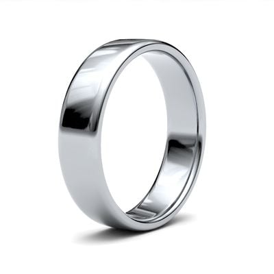 James Moore & Co | 9ct 白金 | 5毫米 | 轻盈 | 尺寸 软场 | ag_5lls-9w AG_5LLS-9W