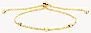 9CT YEL GOLD LADIES' PULL STYLE BRACELET BR572