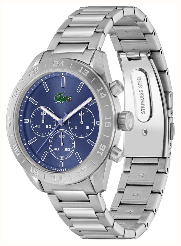 Lacoste Boston Stainless Steel Blue dial Watch 2011534 - alternatieve weergave 2