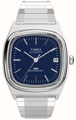 Timex Automatic 1983 E-Line Reissue (34mm) Silver Dial / Stainless