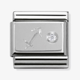 Nomination Classic Sagittarius Cubic Zirconia Sterling Silver Charm 330302/09