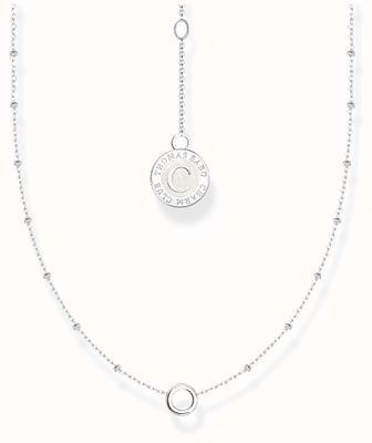 Thomas Sabo Ladies Silver Round Pendant And Small Balls Members Charm Necklace X0289-007-21-L45