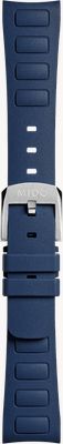 MIDO Multifort TV Blue Rubber Strap - Stainless Steel Pin Buckle M603018728