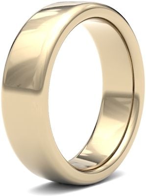 James Moore Wedding Rings | 18ct Yellow Gold | 6mm | Heavy | Soft Court | AG_6LHS-18Y