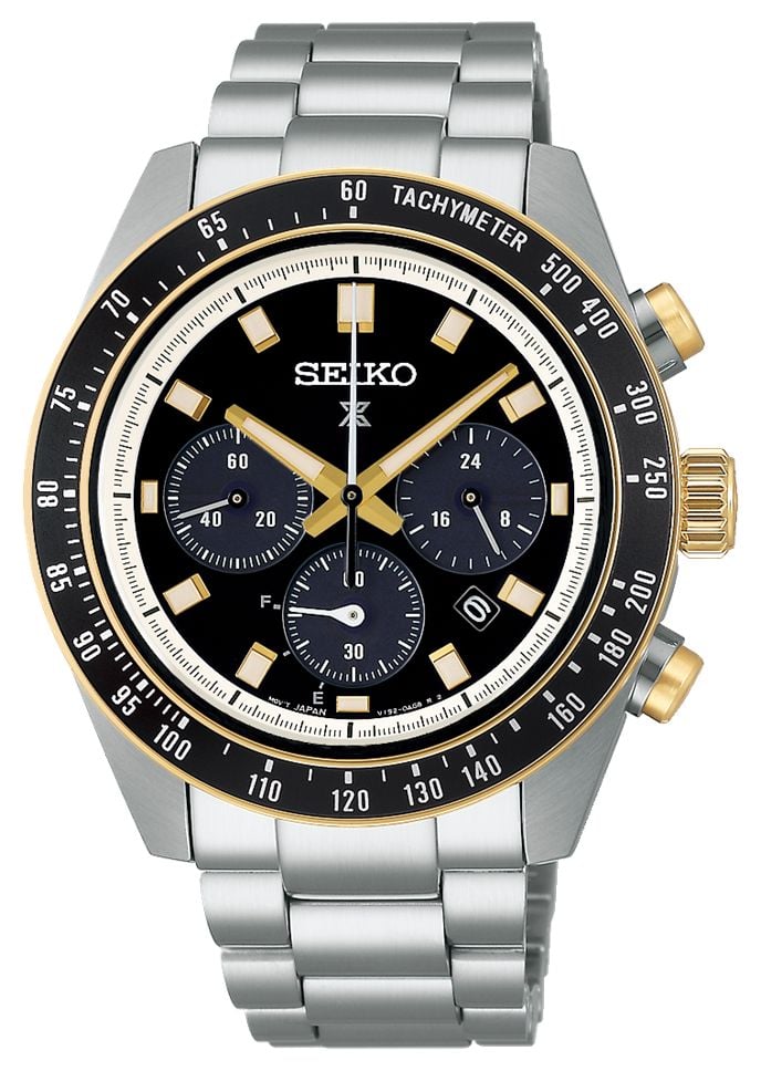 Seiko Chronographe solaire speedtimer Prospex Â« course sur montre