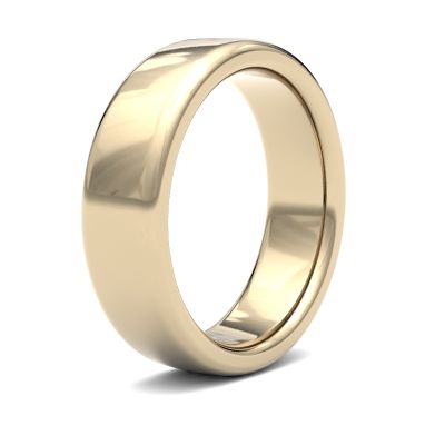 James Moore Wedding Ring | Or jaune 9 carats | 6 mm | lourd | taille soft court | ag_6lhs-9y AG_6LHS-9Y