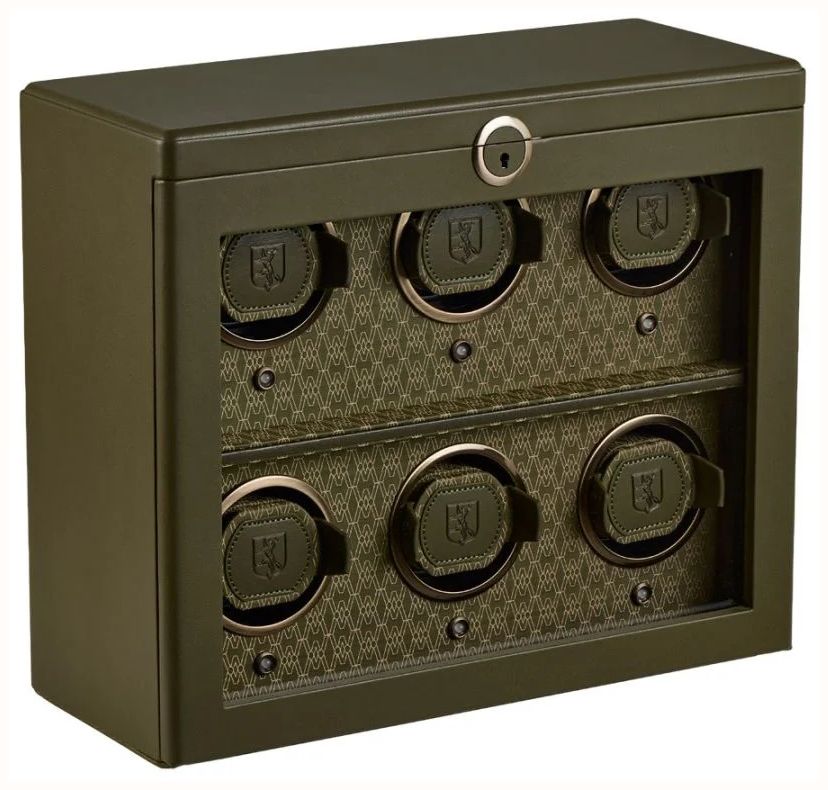 WOLF Wolf Earth 6 Piece Watch Winder in Olive 191641 - vista alternativa 2