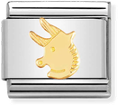 Nomination Classic Taurus 18ct Gold & Steel Charm 030104/02