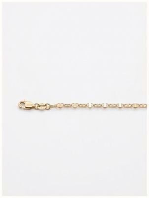 9ct Yellow Gold Semi Solid Marina Link 2.60mm 16" Chain HMAR-260-9Y-16