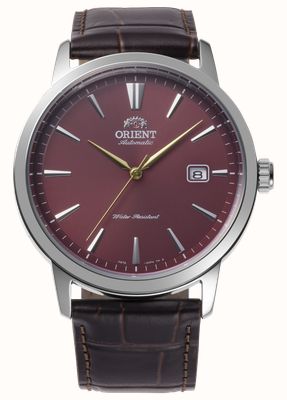 Orient European Exclusive Automatic (41.6mm) Red Dial / Dark Brown Leather Strap RA-AC0F15R30B
