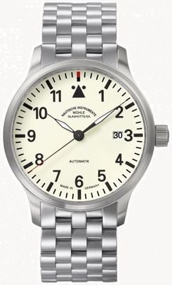 Mühle Glashütte Terrasport II Stainless Steel Band Cream Dial M1-37-47-MB