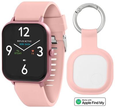 Reflex Active Series 17 Watch & ActiveTag Gift Set (38mm) Digital Dial / Pink Silicone Strap RA17-2162-ATSET