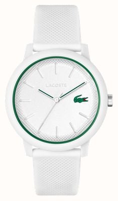 Lacoste 12.12 | biała tarcza | biały zegarek z paskiem z żywicy 2011169