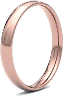James Moore & Co | Ouro rosa 9 quilates | 2,5 mm | leve | tamanho tradicional | ag_2.5llc-9r AG_2.5LLC-9R