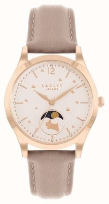 Radley Women's Moonphase | Pink Dial | Rose Gold | Nude Pink Leather Strap RY21498