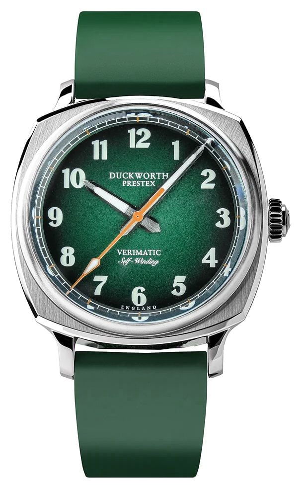 Duckworth Prestex Verimatic 39mm Green Fum&Atilde; Dial  Green Watch