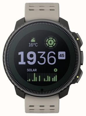 Suunto Pionowy, słoneczny, multisportowy zegarek przygodowy (49 mm), czarny piasek SS050986000