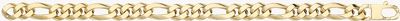9ct Yellow Gold Hollow Curb Bracelet BR682