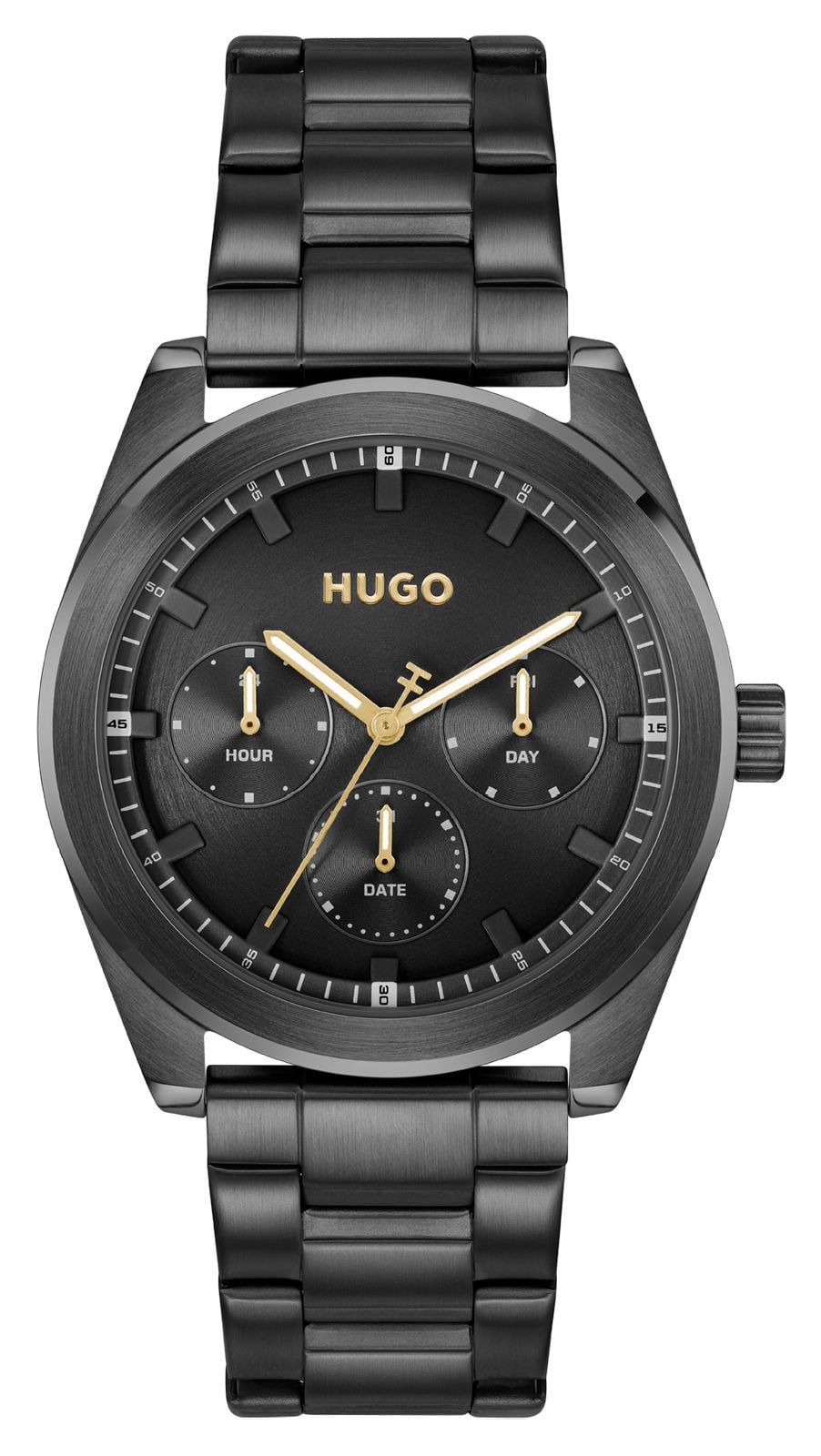 HUGO #Bright Sport (42 mm) cadran noir / bracelet en acier montre