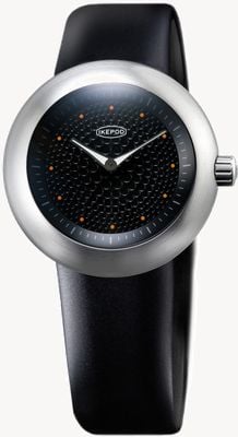 IKEPOD DUOPOD Dots 004 (42mm) Black Dial / Black Silicone Strap D004-SI-LB