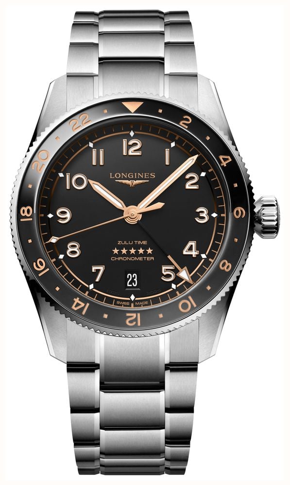LONGINES Spirit Zulu Time GMT Automatic (39mm) Black Dial