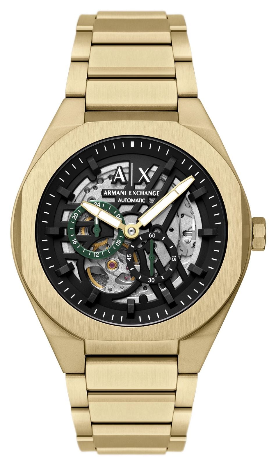 Armani Exchange MÃ©canique squelette (44 mm), cadran montre