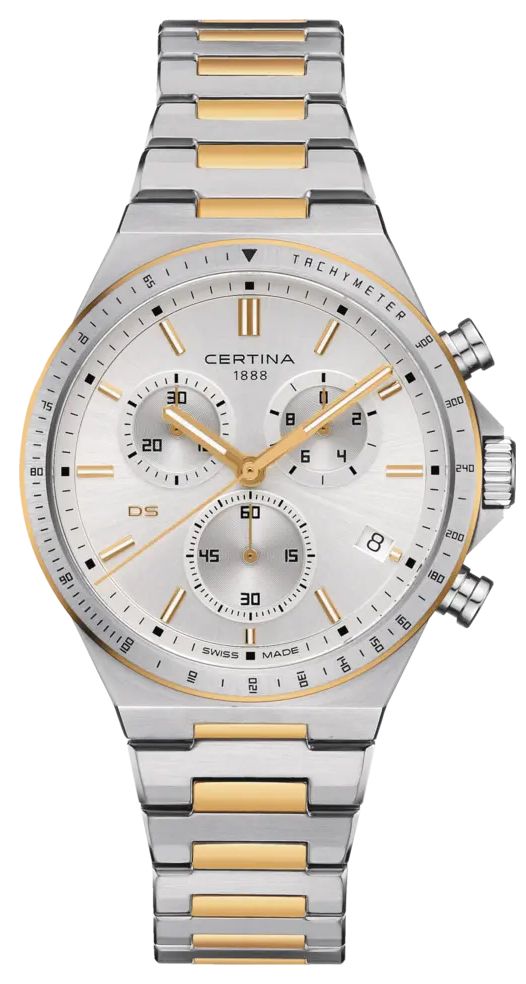 Certina DS-7-Chronograph (41 mm), silbernes Zifferblatt / uhr-image-124265