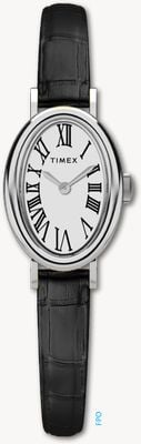 Timex カヴァティーナ（19mm）ホワイト文字盤 / ブラックレザーストラップ TW2W78400