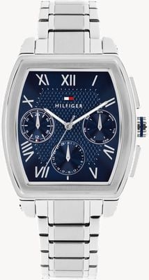 Tommy Hilfiger Th-Oxford multifunción (36 mm), esfera azul / brazalete de acero inoxidable 1710763