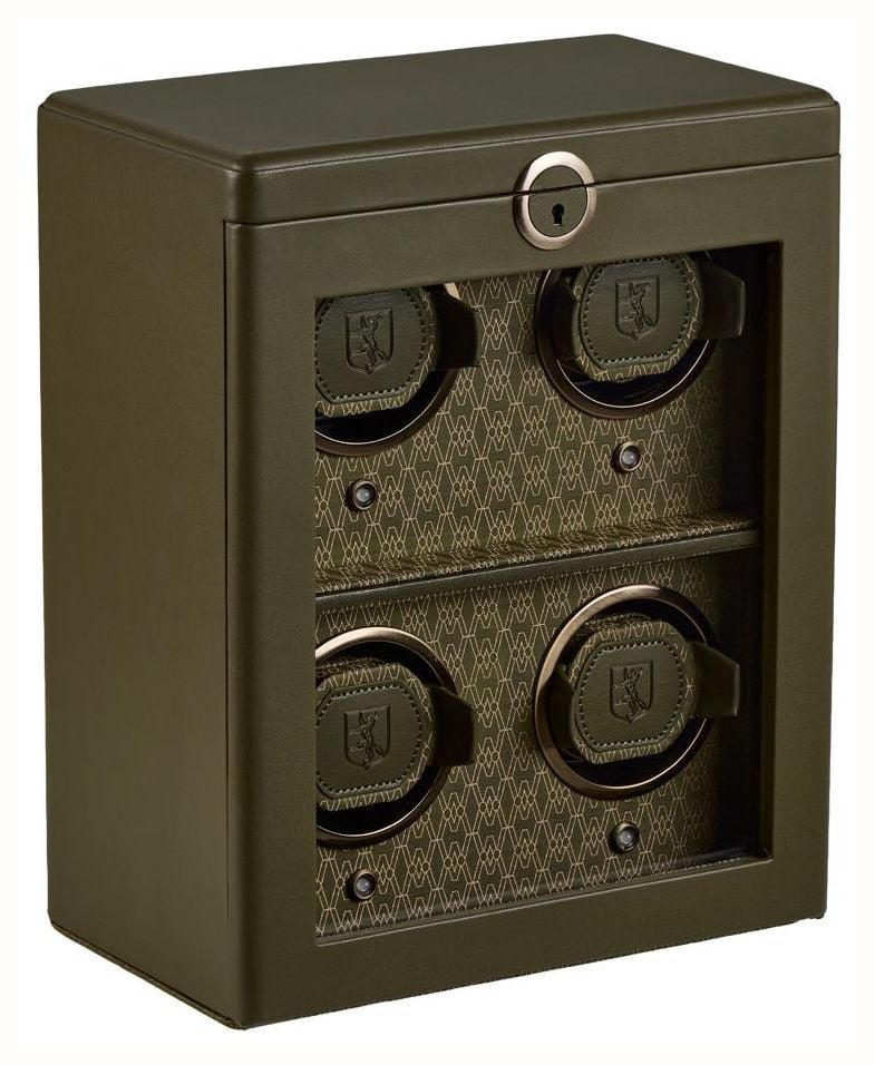 WOLF Earth 4 Piece Watch Winder In Olive 191441 - widok alternatywny 2