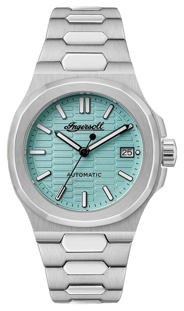 Ingersoll Le cadran turquoise texturÃ© en nid d'abeille montre