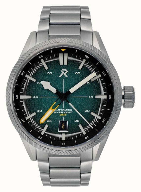 RZE Fortitude GMT Automatik – Turboteal (41 Mm) Sandstrukturiertes