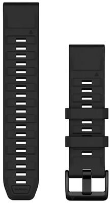 Garmin Quickfit® 22 Uhrenarmband nur (22 mm) schwarzes Silikon 010-13392-02