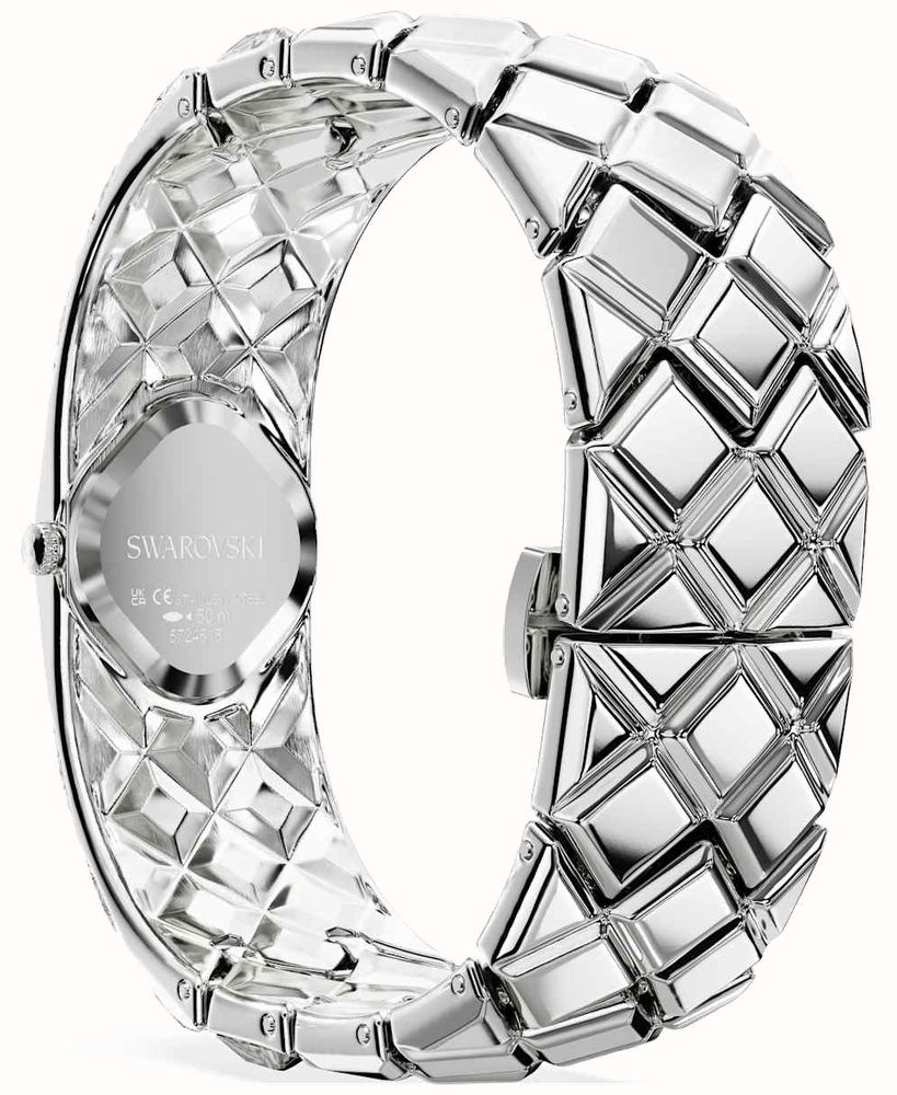 Swarovski Curiosa Bangle Watch, Crystal Bracelet, Silver Tone