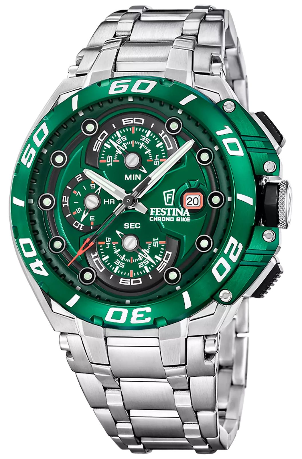 Festina Chrono bike 2026 (46 mm) cadran vert / bracelet en montre-image-212334