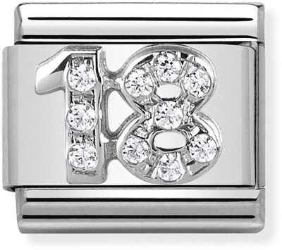 Nomination Classic 18 Sterling Silver & Steel Charm 330304/18