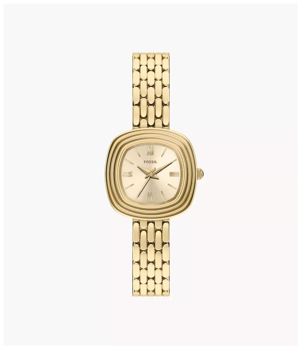 Fossil Genevive Three-Hand Gold-Tone Stainless Steel Watch in Multi