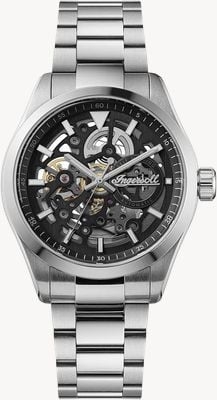 Ingersoll THE DECK Automatic (40mm) Black Skeleton Dial / Stainless Steel Bracelet I18401