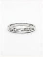 James Moore & Co 0.16ct Round Brilliant Natural Diamond 9ct White Gold Half Eternity Ring J18185