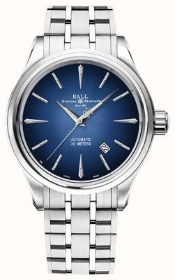 Ball Watch Company Lenda do Trainmaster | 40mm | edição limitada | mostrador azul | pulseira de aço inoxidável NM9080D-S1J-BE