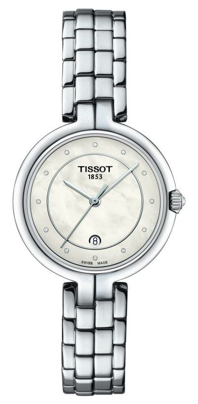 Tissot Flamingo | cadran en nacre | bracelet en acier montre