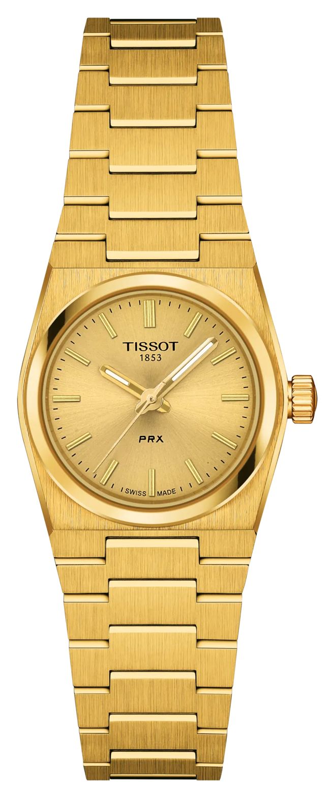 Tissot Ã  quartz Prx (25 mm) avec cadran dorÃ© et montre