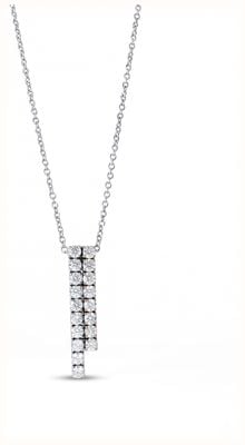 world shiner 18ct W&Y Gold Diamond Drop Pendant&chain 1.5ct F/SI SLPD3RD150