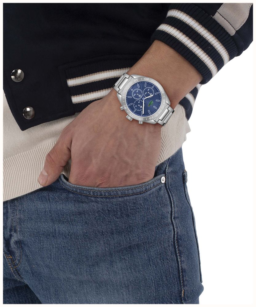 Lacoste Boston Stainless Steel Blue dial Watch 2011534 - alternatieve weergave 4