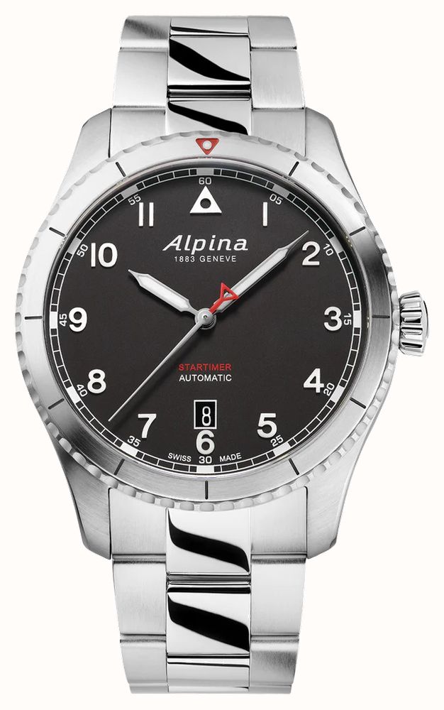 Alpina Startimer Pilot Automatic 41mm Black Dial Stainless Steel AL 525BW4S26B First Class Watches IRL