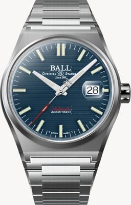 Ball Watch Company Roadmaster Perseverer Automatik (40 mm) blaues Zifferblatt / Edelstahlarmband NM9050C-S1-BE