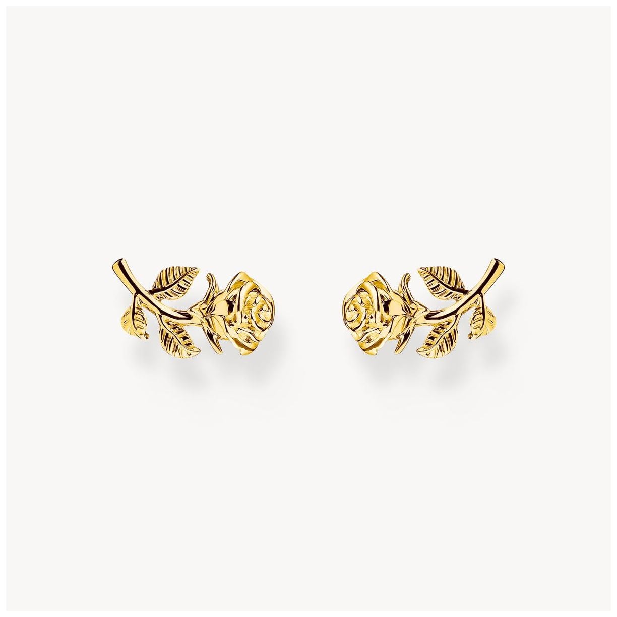 Thomas Sabo Roses Romance Stud Earrings - Gold-Plated H2314- Jewellery-image-149230