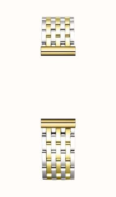 Herbelin Antarès verwisselbare horlogeband - tweekleurig goud pvd / edelstaal - alleen band BRAC.17048/T